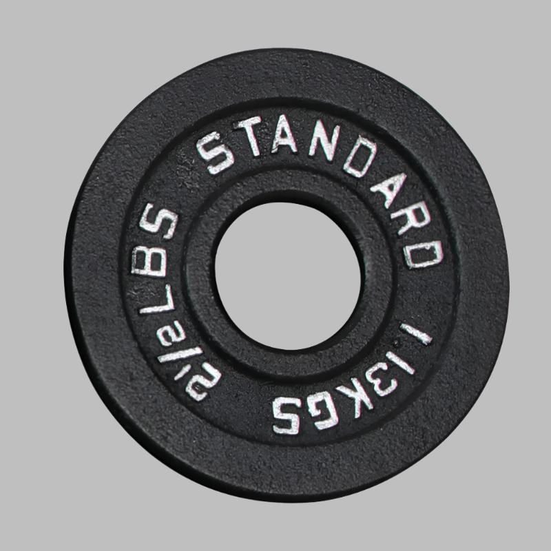 Iron weight plates.